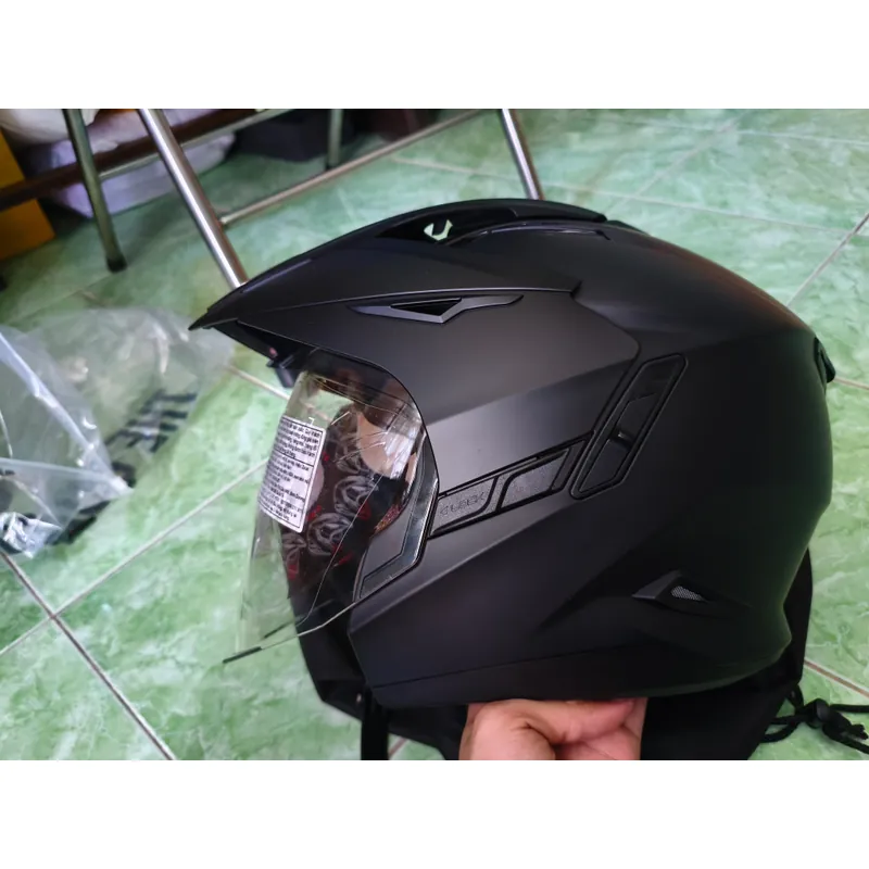 Nón bảo hiểm Mũ bảo hiểm Zeus 613B 3/4 – 2 kính, mái che rời, chính hãng 736595