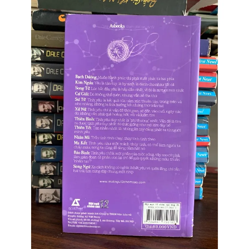 mật ngữ 12 chòm sao: mật ngữ tình yêu- Asbooks 702187