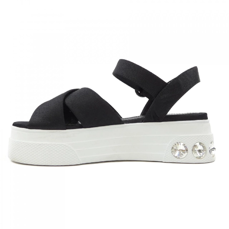 Giày sandal nền cao MIU MIU 5X996C 656241