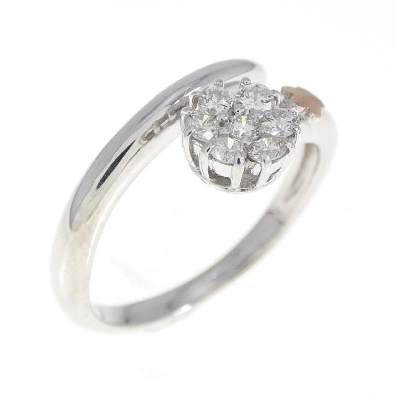 Nhẫn kim cương hoa K18WG/K18PG 0.20CT - Hàng hiệu Authentic 859389