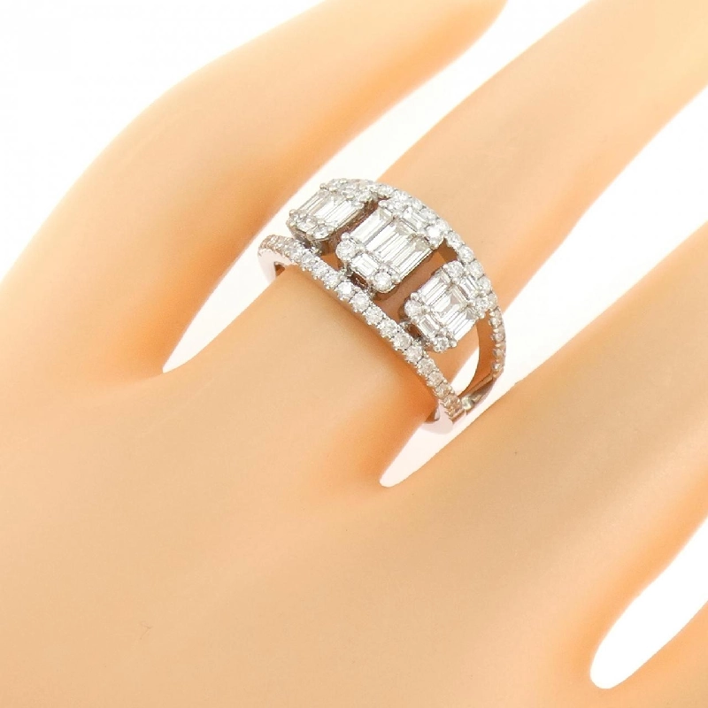 Nhẫn kim cương K18WG 1.009CT - Hàng hiệu Authentic 853113