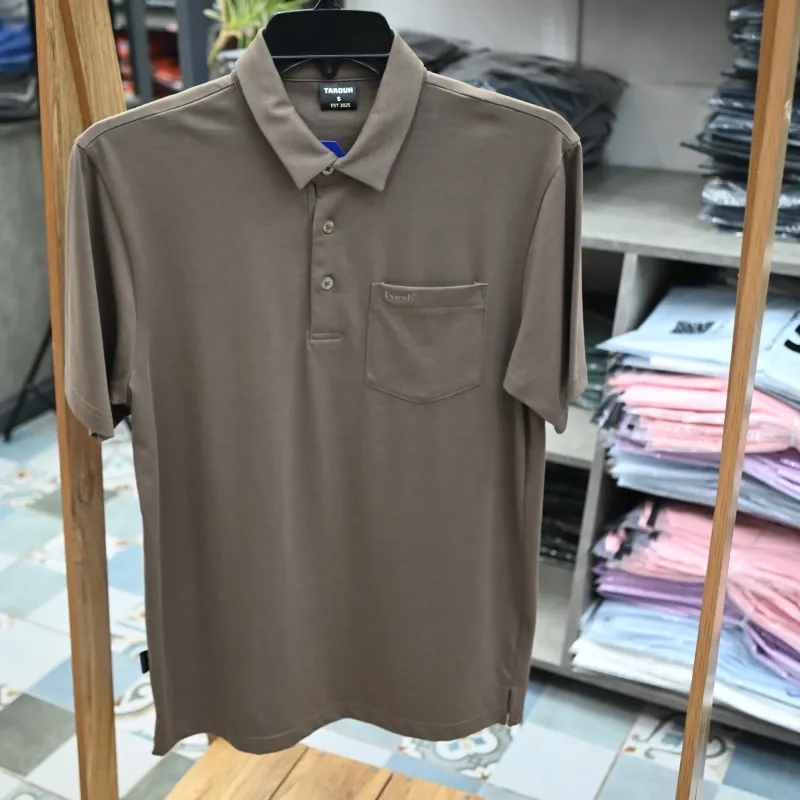 Áo thun polo màu nâu đất 789770