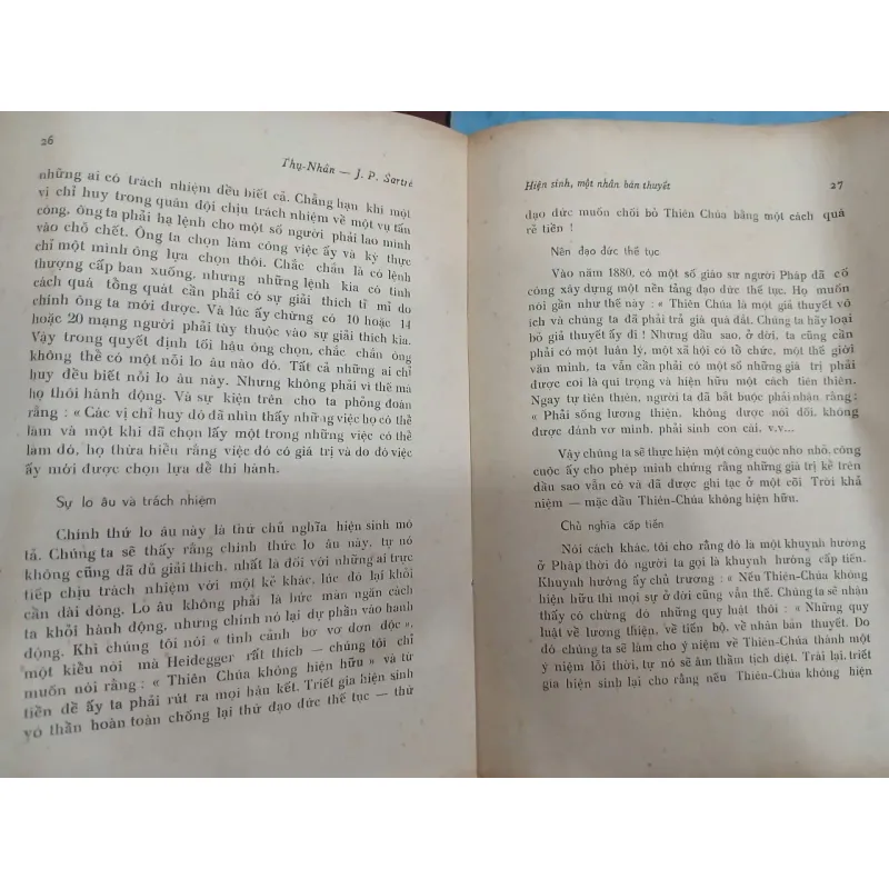 HIỆN SINH MỘT NHÂN BẢN THUYẾT - THỤ NHÂN dịch 719267