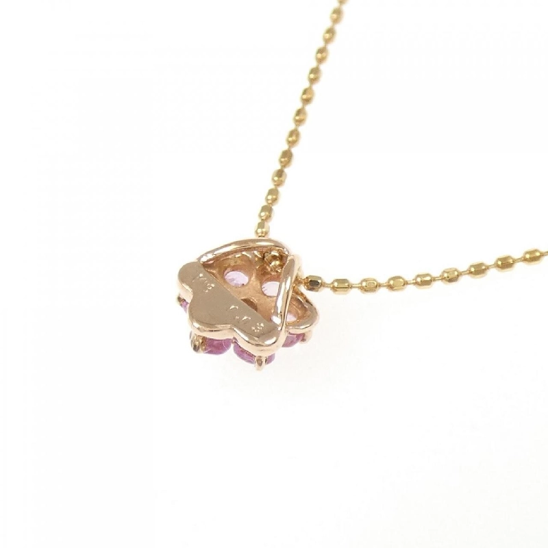 K18PG Hoa Sapphire Dây Chuyền - Hàng hiệu Chính hãng 859879