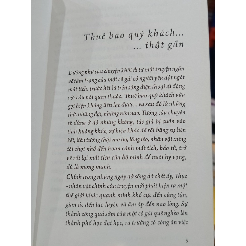 Thuê bao quý khách (truyện vừa) - Hương Thị 465436