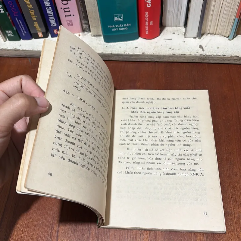 II Giáo Trình: Phân Tích Hoạt Động Kinh Tế Trong Kinh Doanh Xuất Nhập Khẩu - 1994 763284