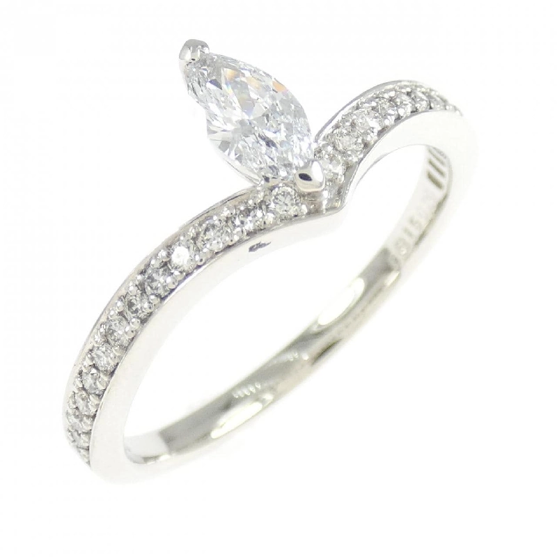 Nhẫn kim cương PT900 0.315CT D IF cắt Marquise - Hàng hiệu Authentic 874852