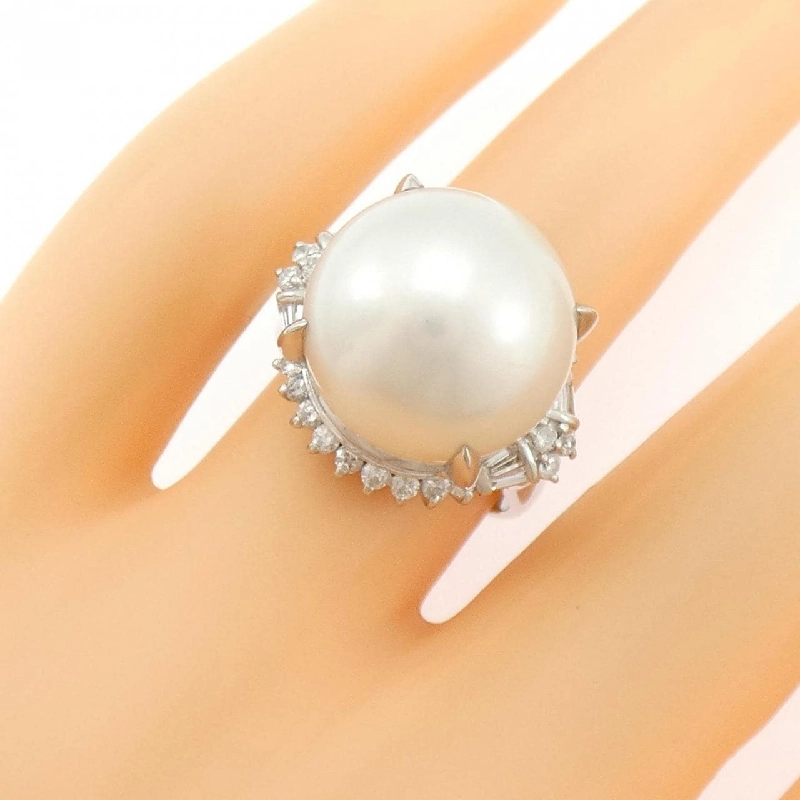 Nhẫn ngọc trai trắng PT900 14.4mm - Hàng hiệu Authentic 849259