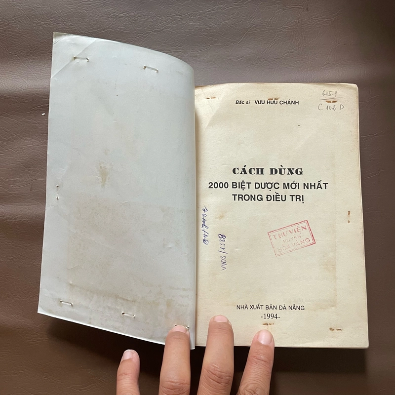 II Sách Thuốc: Cách Dùng 2000 Biệt Dược Mới - BS. Vưu Hữu Chánh - 1994 494269