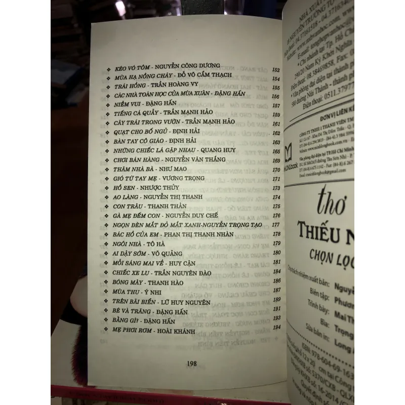 Thơ thiếu nhi chọn lọc  1028087