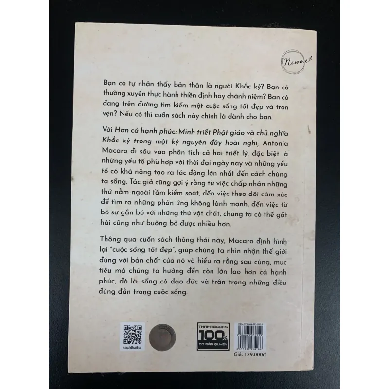 (Sách cũ) Hơn cả Hạnh Phúc - Antonia Macaro 929208