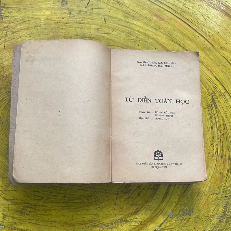 COMBO TỪ ĐIỂN TOÁN HỌC & TỪ ĐIỂN TOÁN HỌC ANH - VIỆT bản 1976-1977 753999