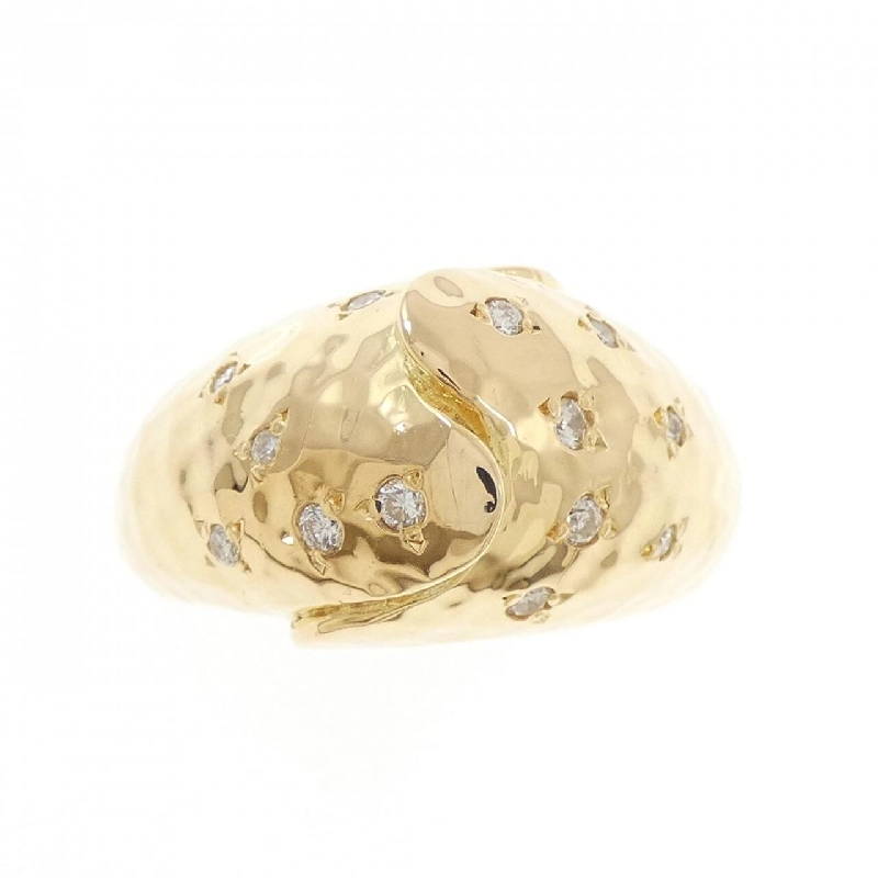 Nhẫn kim cương K18YG 0.14CT 667497