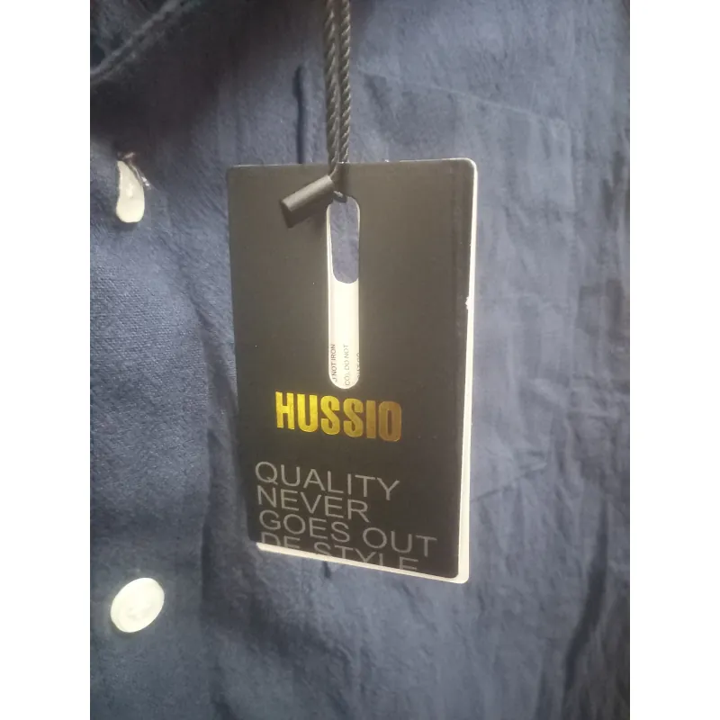 Áo sơ mi hussio dài tay xanh navy size XL 747939