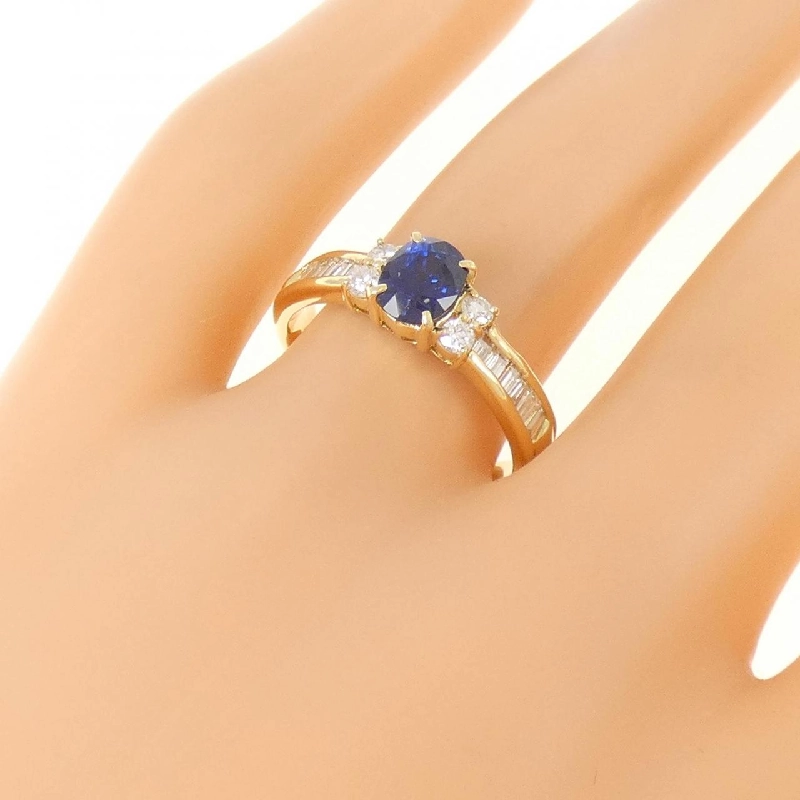 Nhẫn Sapphire K18YG 0.90CT 667975