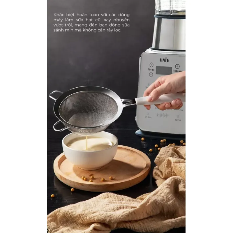 🥛 Máy làm sữa hạt UNIE V9S PRO – Xay nấu siêu êm, dung tích 1,75L 573828