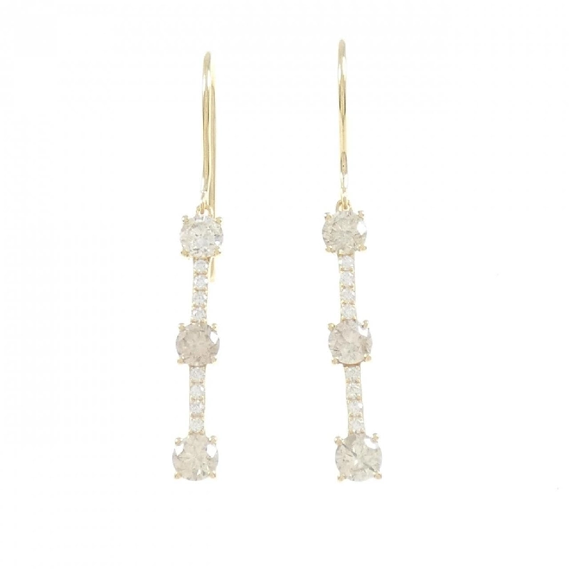 K18YG Bông tai kim cương 1.64CT - Hàng hiệu Chính hãng 871866