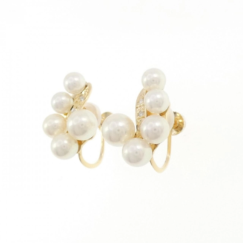 K18YG Bông tai ngọc trai Akoya - Hàng hiệu Authentic 872456