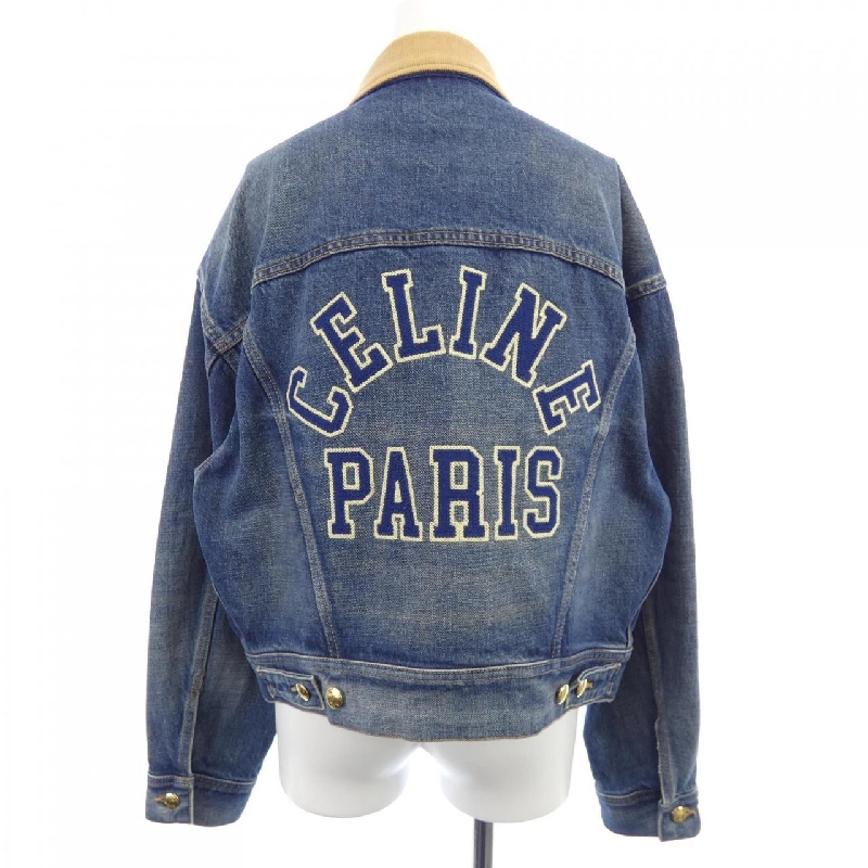Jacket denim CELINE 2Q493365M thời kỳ Eddie 630968