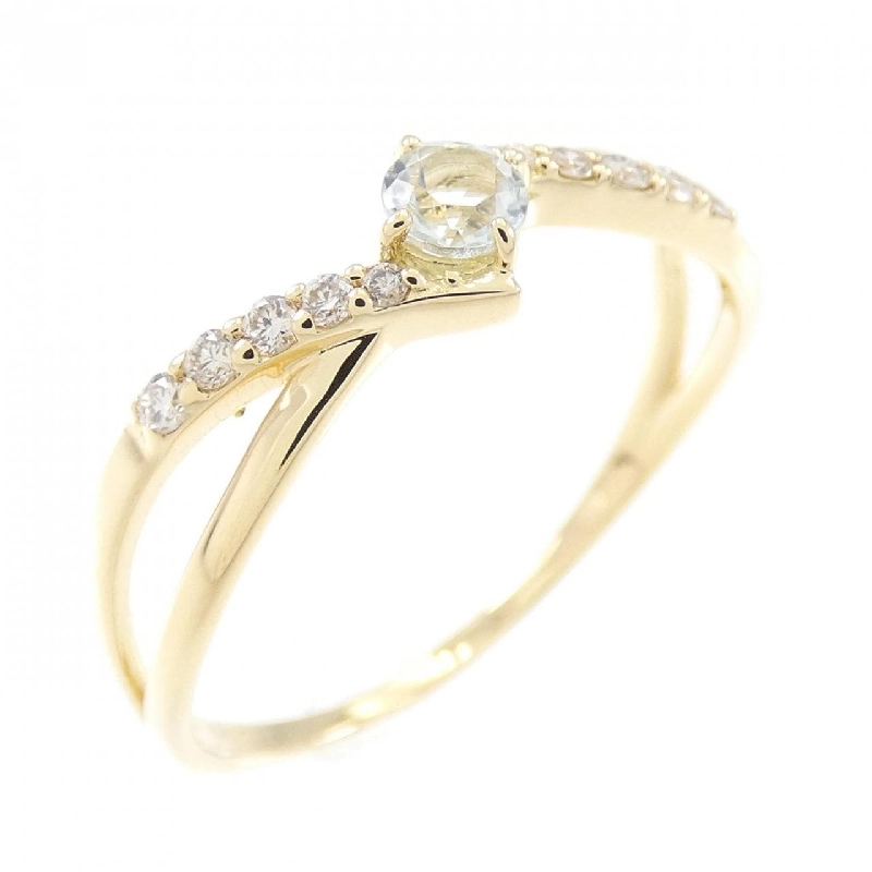 Nhẫn Aquamarine K18YG - Hàng hiệu Authentic 860441