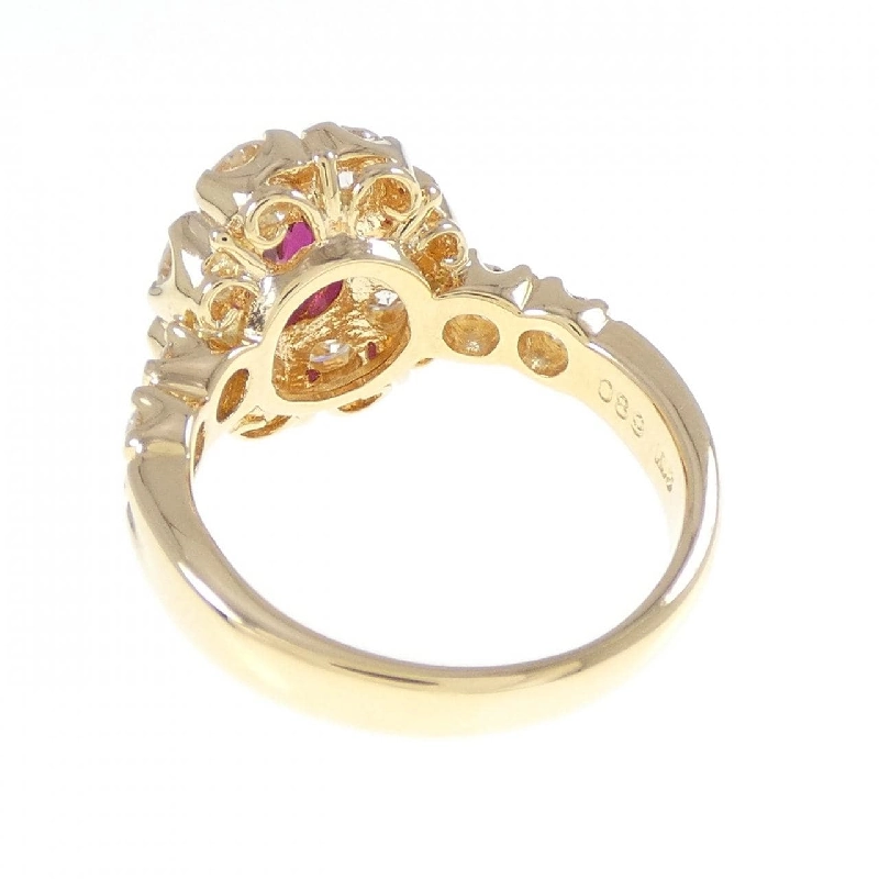 Nhẫn Ruby K18YG 0.89CT - Hàng hiệu Chính hãng 855817