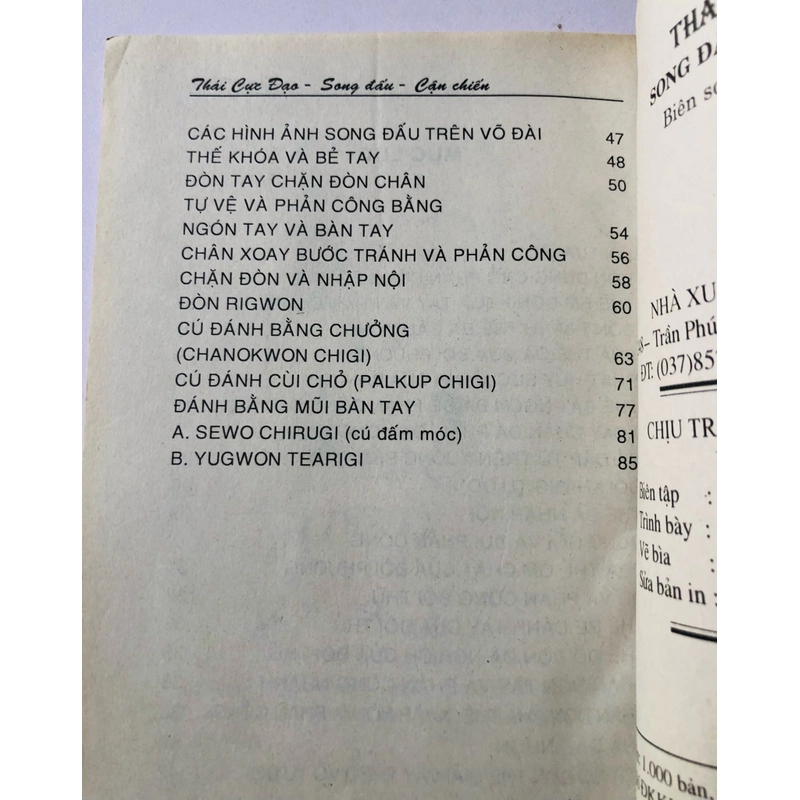 THÁI CỰC ĐẠO CẬN CHIẾN  - 106 trang, nxb: 2003 358272
