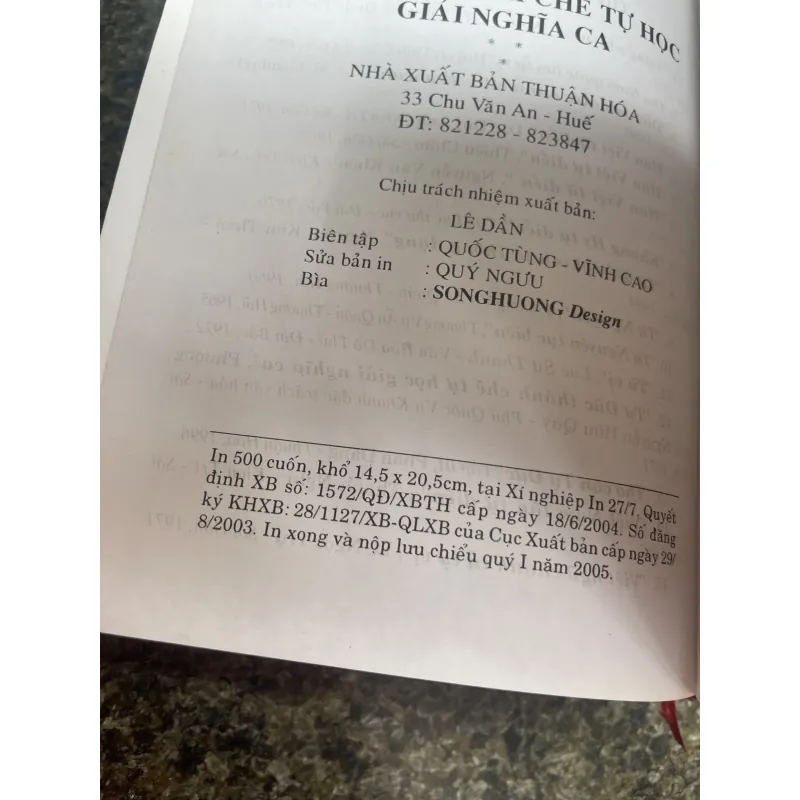 Tự Đức thánh chế Tự học giải nghĩa ca Tự Đức 747951