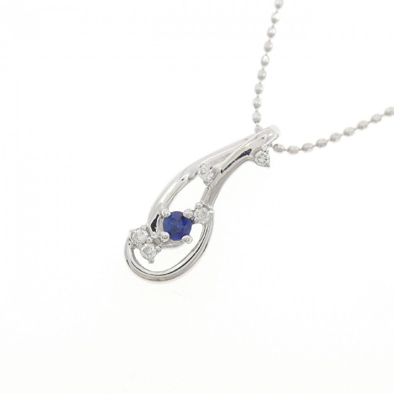 K18WG Sapphire Necklace - Hàng hiệu Authentic 864304