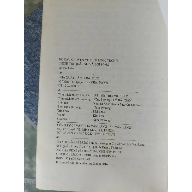 100 câu chuyện về mưu lược trong chính trị quân sự và đời sống - Quách Thành 795375