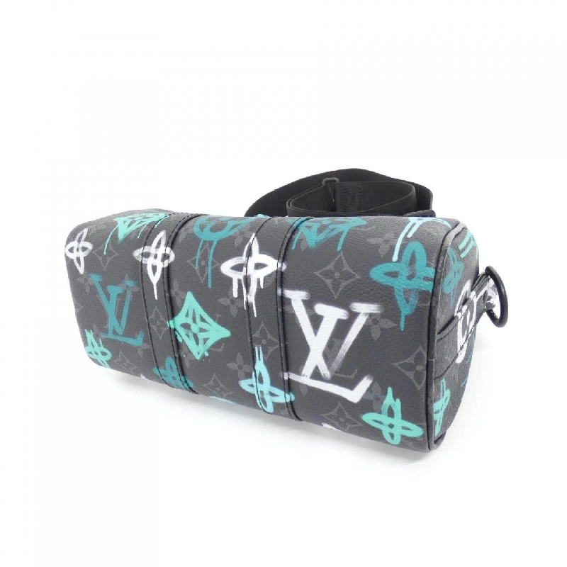 Túi xách Boston Louis Vuitton Monogram Eclipse (LV Graffiti Veil) Keepall Bandoulière 25cm M21399 614096