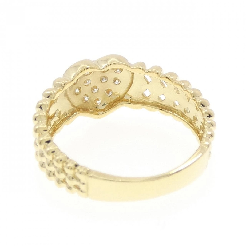 Nhẫn kim cương pavé hình trái tim K18YG 0.15CT 668575