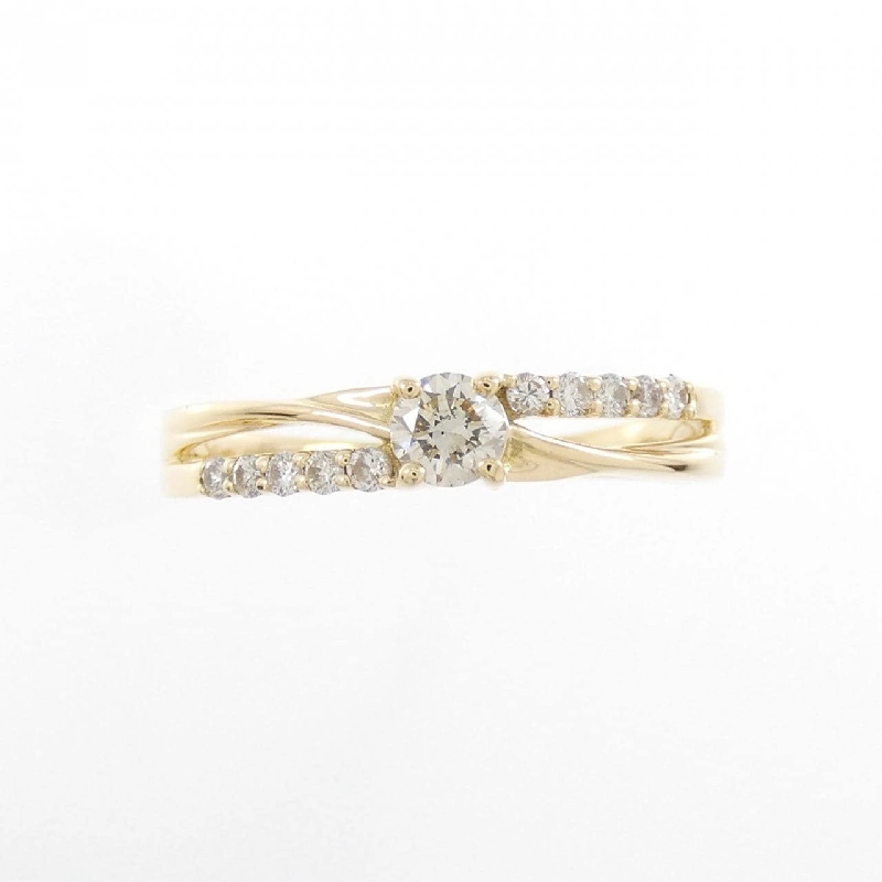 Nhẫn kim cương K18YG 0.16CT 669187