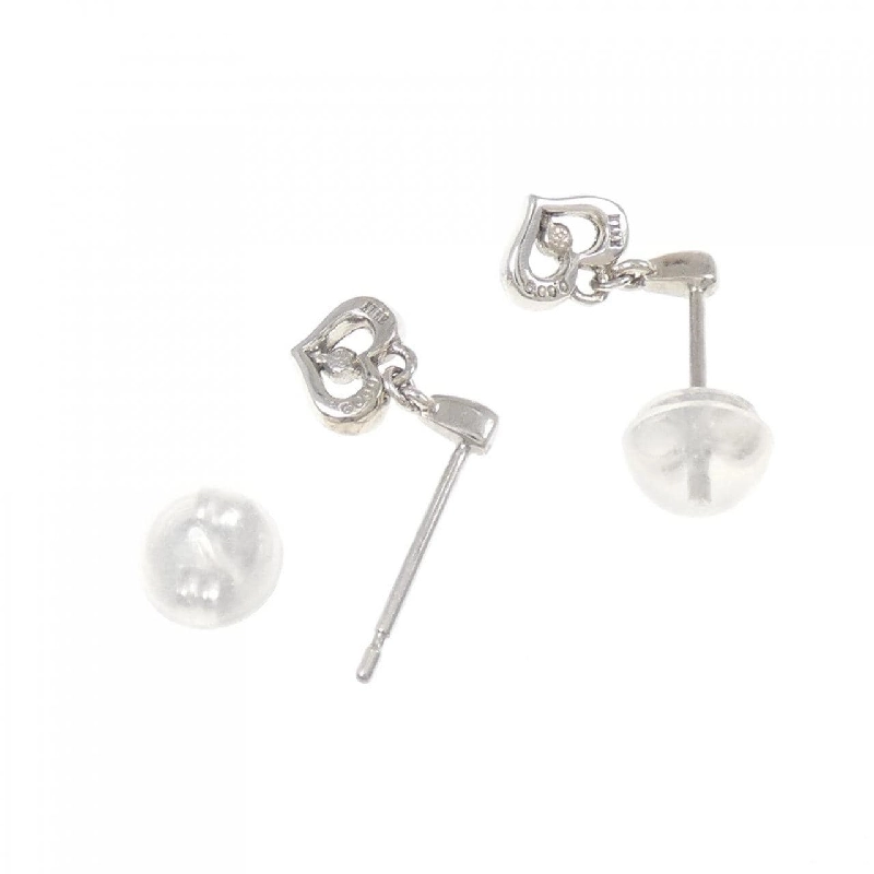 K10WG Bông tai kim cương hình trái tim 0.018CT - Hàng hiệu Chính hãng 870812