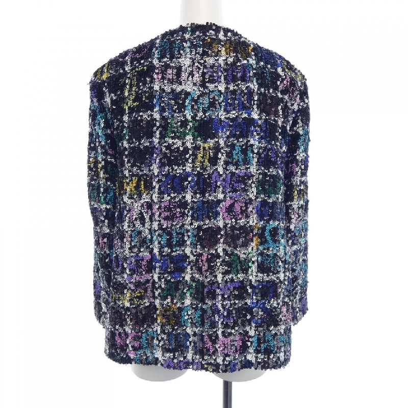 【Mã giảm giá】Áo khoác không cổ CHANEL 644130