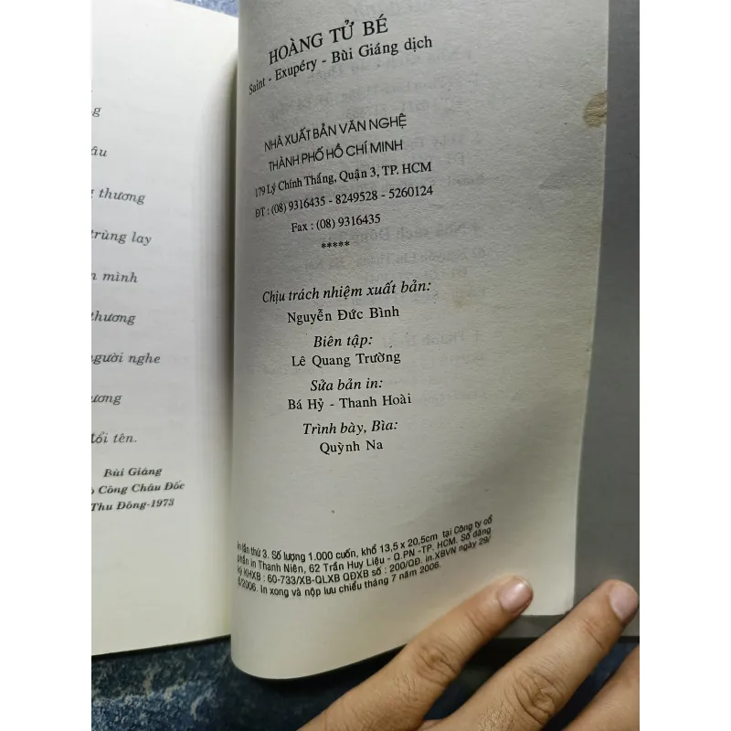 Hoàng Tử bé - Saint - Exupéry 1006266