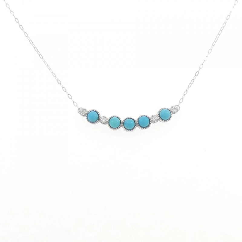K18WG Mặt dây chuyền Turquoise - Hàng hiệu Chính hãng 856313