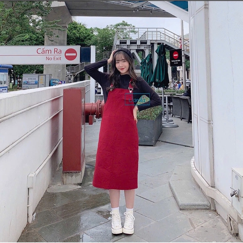 Váy yếm đỏ Jamila 454285