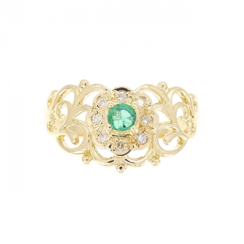 Nhẫn Emerald K18YG 0.10CT 669789