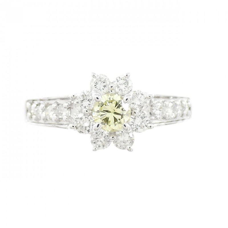 Nhẫn kim cương hoa K18WG 0.17CT - Hàng hiệu Authentic 854797