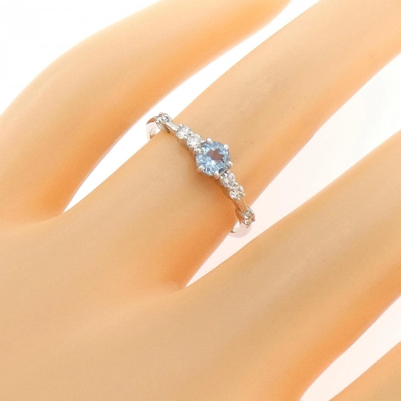 Nhẫn Aquamarine PT950 0.21CT - Hàng hiệu Chính hãng 854747