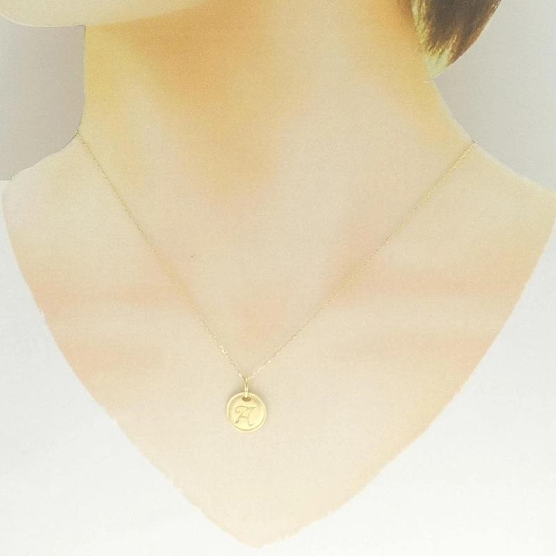 K18YG Chữ cái A Dây chuyền kim cương 0.006CT - Hàng hiệu Chính hãng 856186