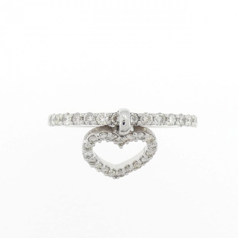 Nhẫn kim cương hình trái tim K18WG 0.47CT 669327