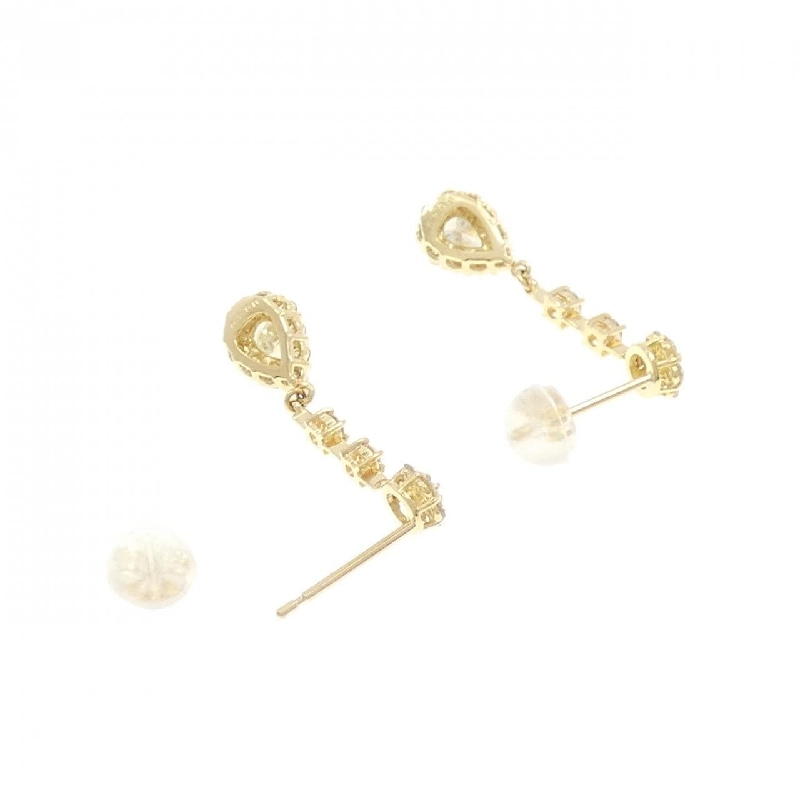 K18YG Bông tai kim cương 0.80CT - Hàng hiệu Chính hãng 870422