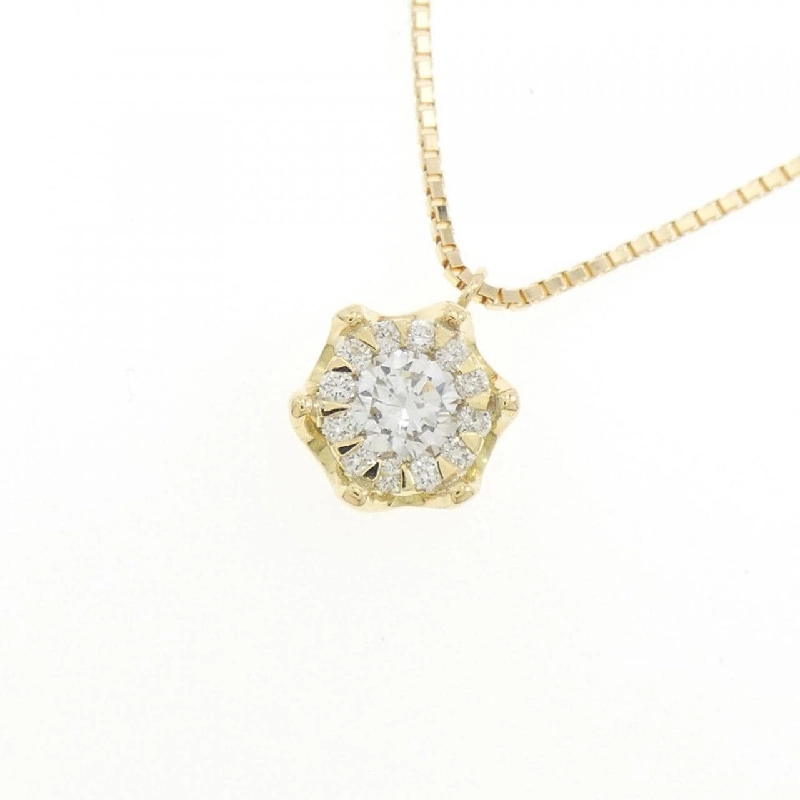 Dây chuyền kim cương K18YG 0.226CT D SI1 Tốt - Hàng hiệu Chính hãng 874095