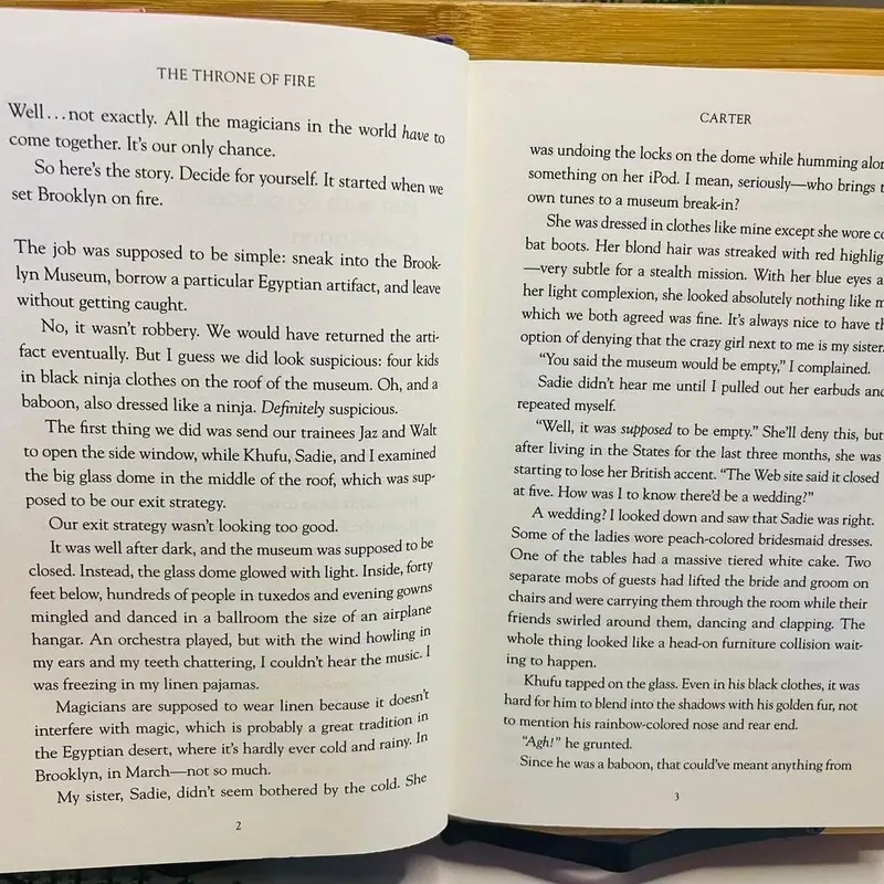 [Sách tiếng Anh 2hand] Like new 90% - 🔥 The Throne of Fire – Rick Riordan 590277