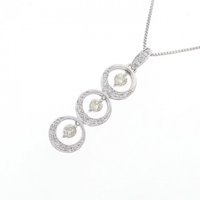 K18WG Dây chuyền kim cương 0.50CT - Hàng hiệu Chính hãng 859264