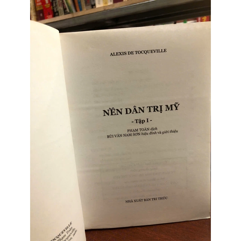 NỀN DÂN TRỊ MỸ - Tocqueville 472258