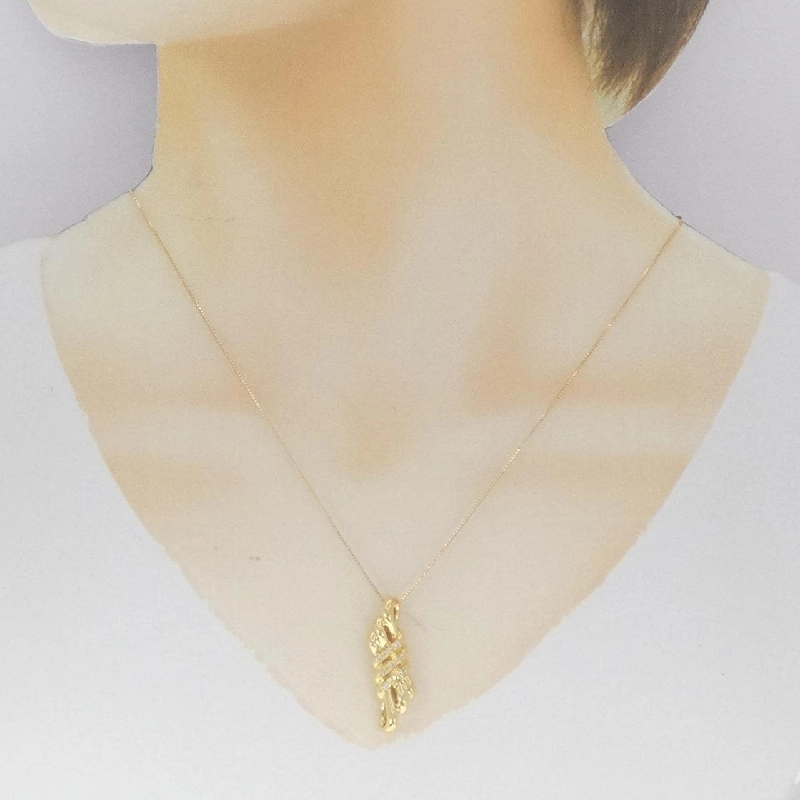 K18YG Dây chuyền kim cương 0.10CT - Hàng hiệu Chính hãng 866110