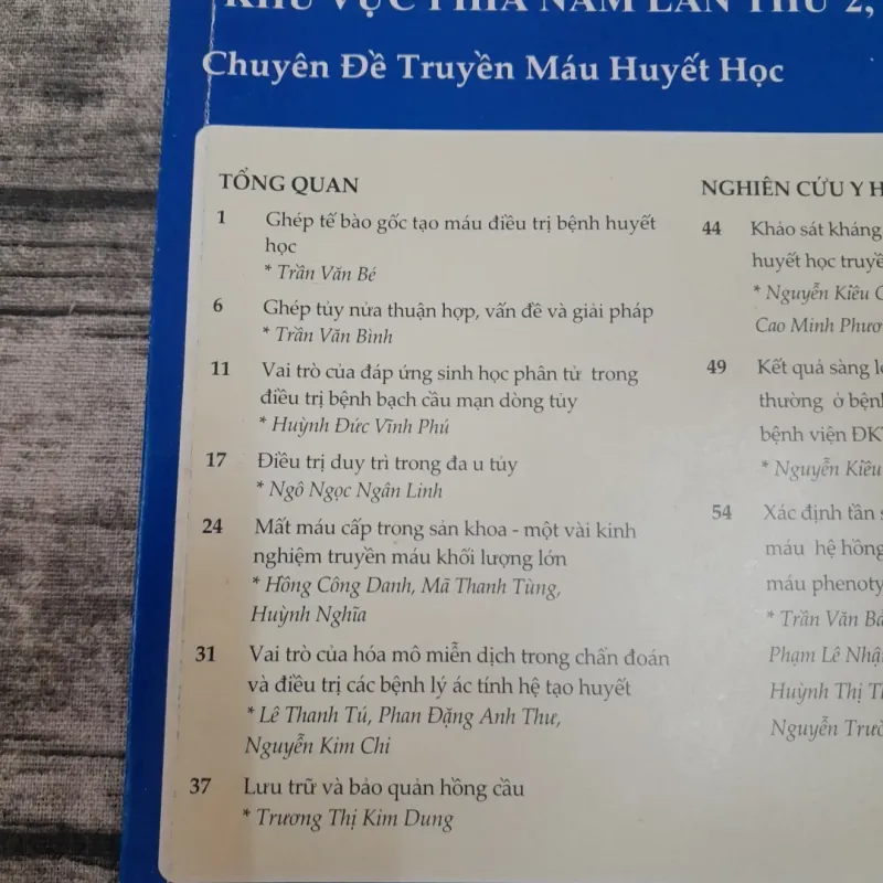 Y Học TpHCM. ĐH Y Dược- Chuyên đề Truyền máu Huyết học số 5 .2013. 778147