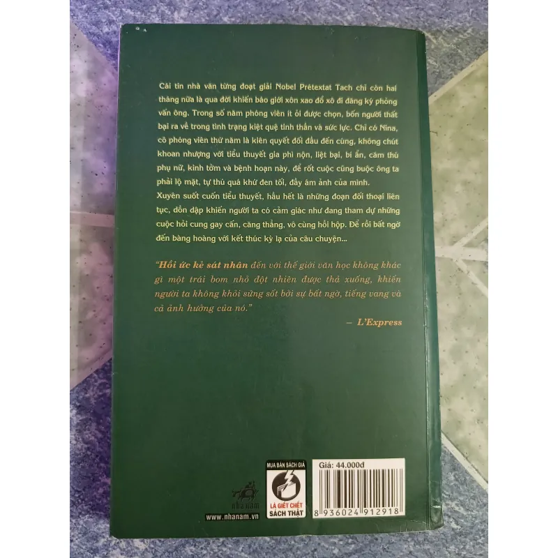 Hồi ức kẻ sát nhân - Amélie Nothomb 598307